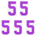 thumbnail image 1 of Iron on Number 5 Heat Transfer 8" Dark Purple Single Number 5 Pack, 1 of 6