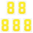 thumbnail image 1 of Iron on Number 8 Heat Transfer 8" Yellow Single Number 5 Pack, 1 of 6
