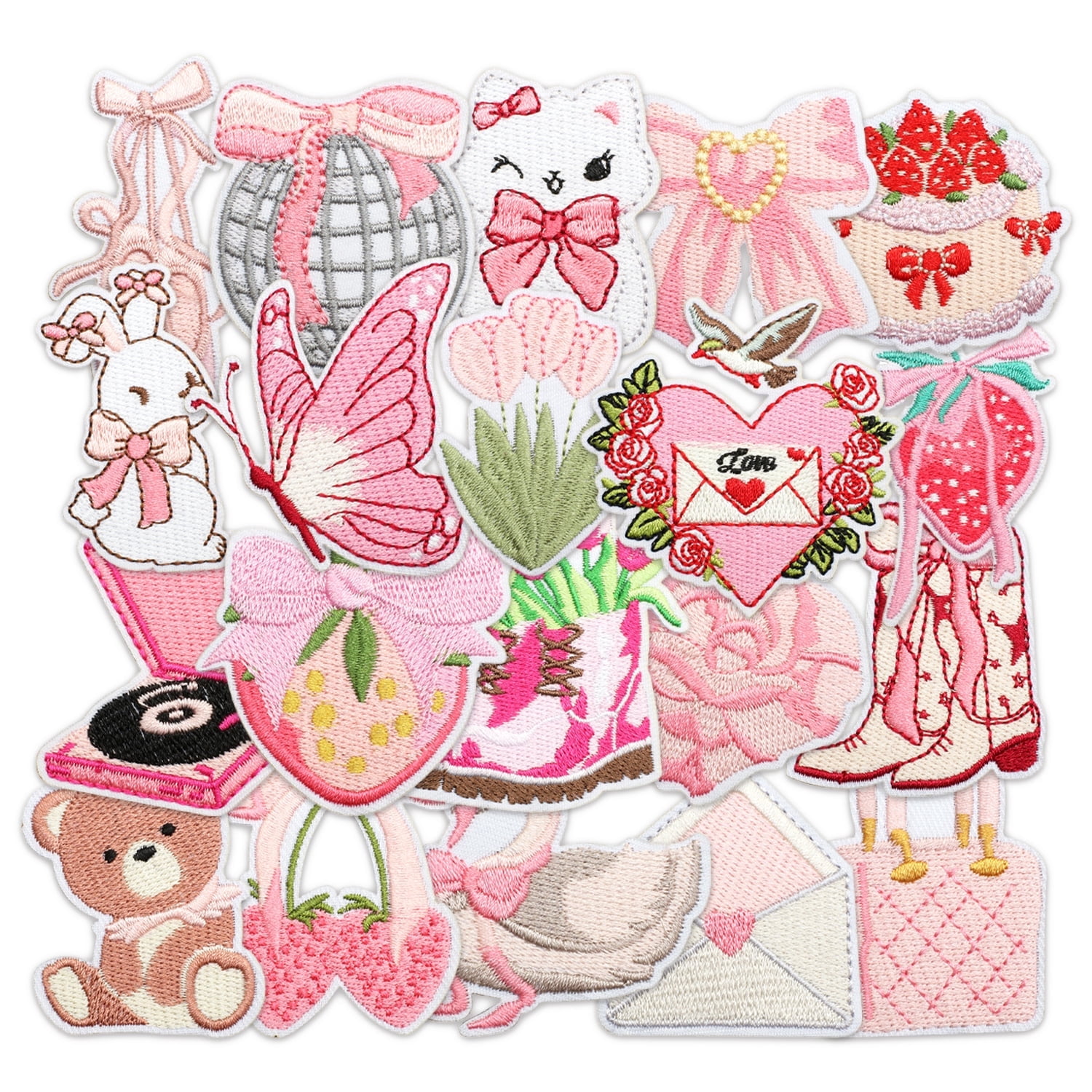 Sewing Patches & Appliques (Sew-On & Iron-On) | Pink - Walmart.com