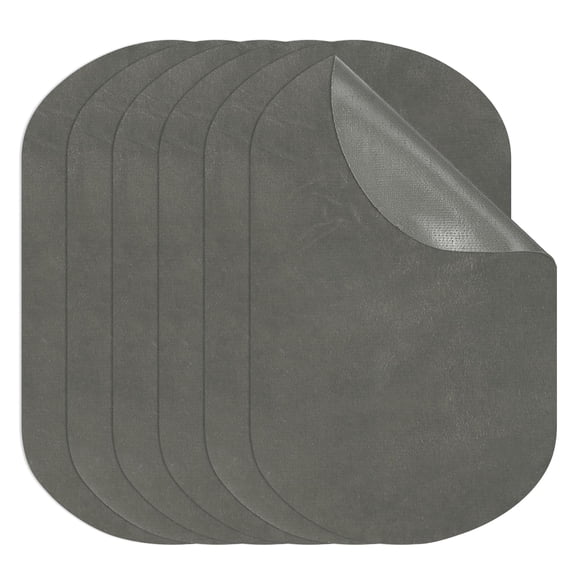 Iron-on Patches 4.3" by 7", 6 Pack Oval Elbow Patches Knee Repair Patch Suede Fabric Appliques for Shirt Jeans Jacket Clothes Repair Decorating Kit, Camel