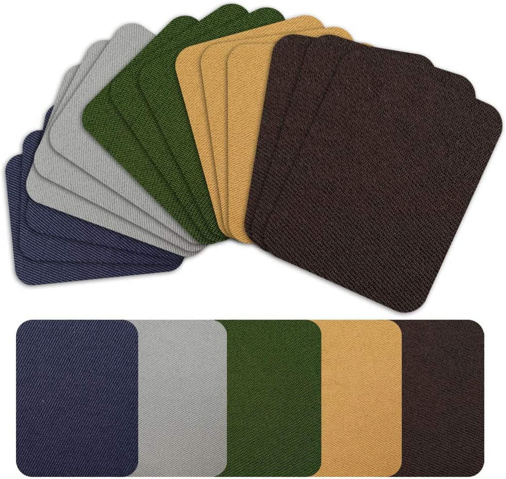 Iron on Patches Repair Kit 20 Pieces for Fabrics Clothing Jeans,5 Colors,4.9" x 3.7"