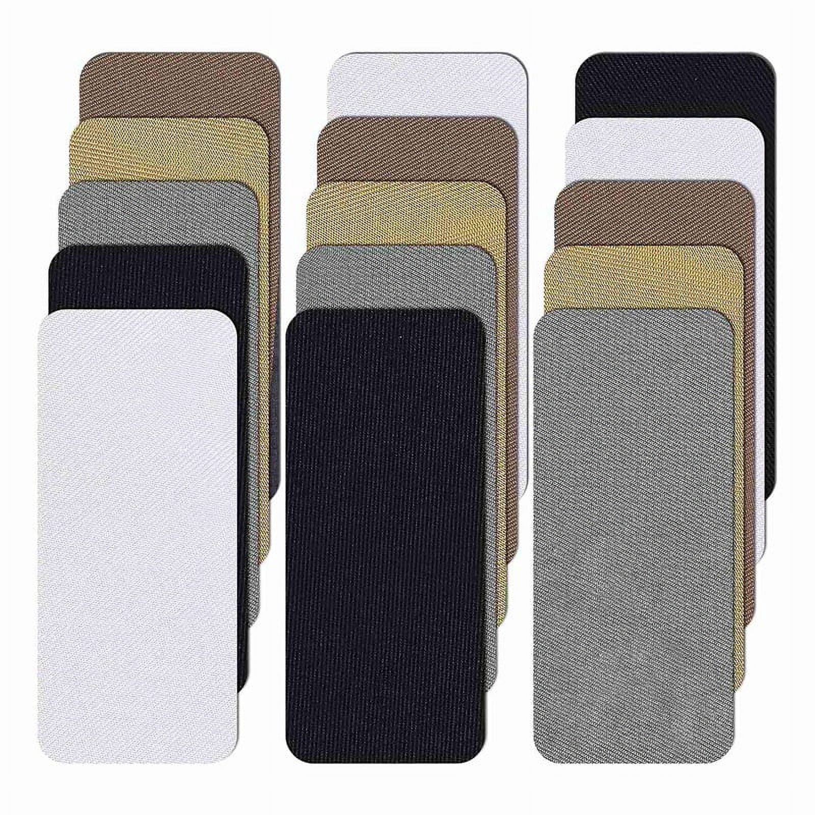 Iron on Patches for Clothes,15 PCS Fabric Patches for Clothes, 5 Shades ...