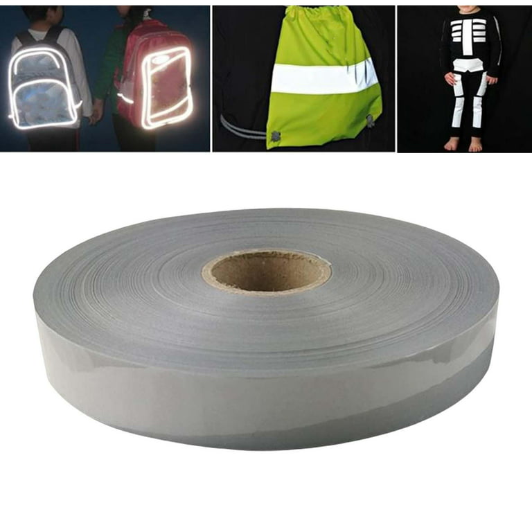 4 Rolls Fluorescent Tape Fabric Tape for Clothes Reflective Clothes Hard  Hat Sun Shade Garment Tape Fabric Reflective Safety Tape Mens Vest  Polyester