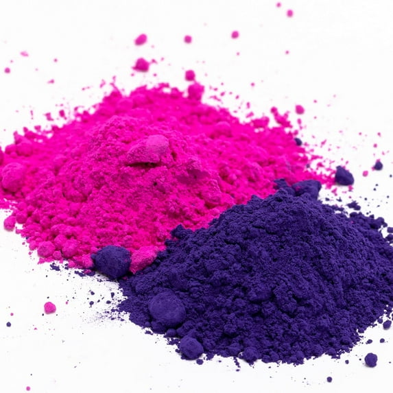 Iron oxide powder; concrete staining powder; iron oxide pigment powder for concrete, cement, mortar, grout, plaster, colorant 2 colors pink red   purple  8 ounces