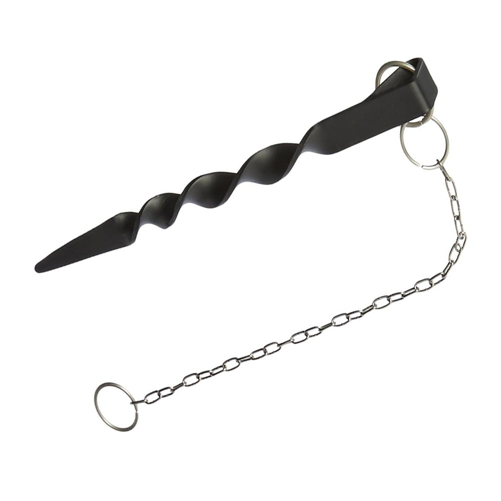 Iron rain chain anchor pile garden gutter locator rain chain retainer