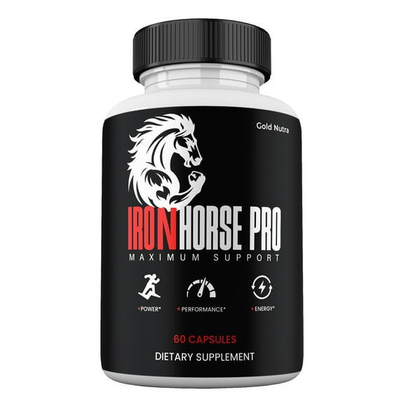 IronHorse Pro Supplemement, High Potency Pills, All Natural Formula for Men IronHorsePro Capsules, 1 Month Supply (1 Pack)