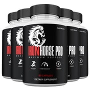 IronHorse Pro Supplemement, High Potency Pills, All Natural Formula for Men IronHorsePro Capsules, 5 Month Supply 5 Pack