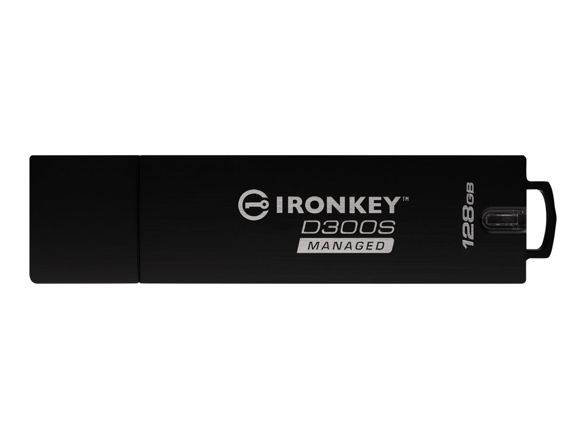 IronKey D300S Managed - USB flash drive - encrypted - 128 GB - USB 3.1 Gen 1 - FIPS 140-2 Level 3 - TAA Compliant - image 1 of 2