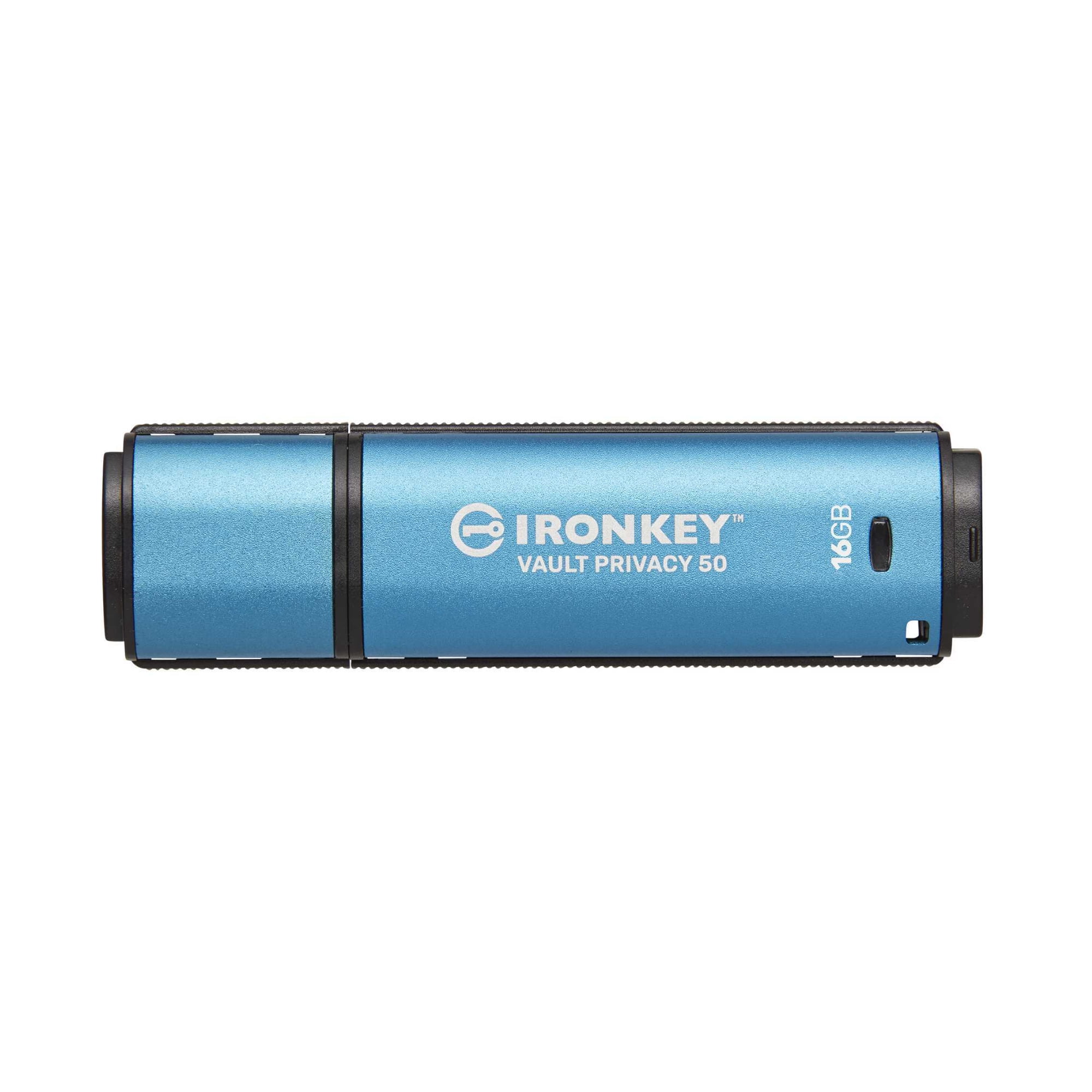 Kingston IronKey Vault Privacy 50 Series FIPS 197 Certified and XTS-AES 256-bit Encrypted USB Drive for Data Protection