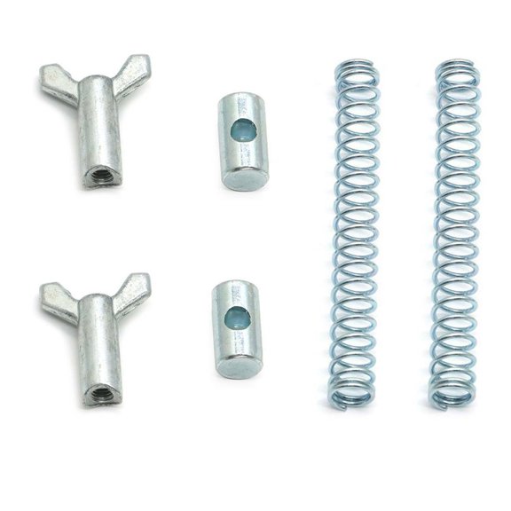IronLane 2 Sets of Rear Brake Cable Adjustment Hardware Kit Wing Nut Arm Joint Spring for Honda Rancher Foreman Rubicon TRX ATC Replaces 43459-HM5-A10 95015-32001 95014-73100