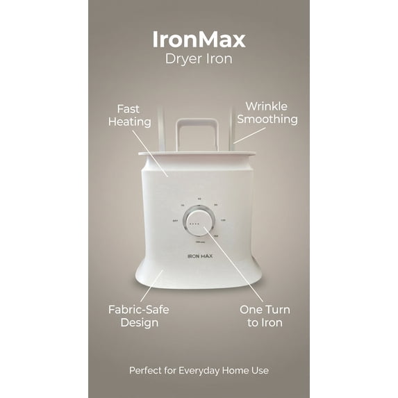 IronMax Iron Dryer Clothes Irons, White