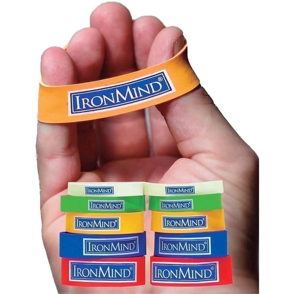 IronMind, Resistance Bands, 10‑Pack, Grip & Finger Strengthener Set ...