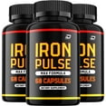thumbnail image 1 of IronPulse Capsules – Iron Pulse Vitamin Complex Pills, Energy, 3 Pack, 180 Capsules, 1 of 6