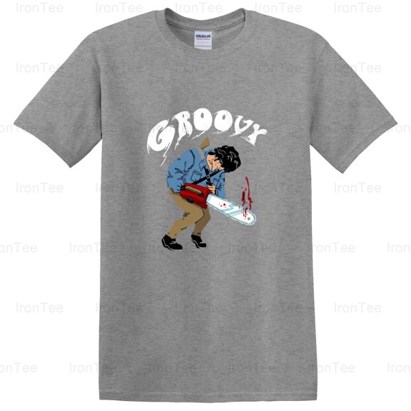 IronTee71 Ash vs. The World, Evil Dead Parody, Scott Pilgrim Mashup, Horror Comedy T-Shirt, for Unisex, up to size 5XL.