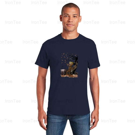 IronTee71 Autumn Dance of Leaves, Fall Season, Nature Inspired, Colorful Foliage Art T-Shirt, for Unisex, up to size 5XL.