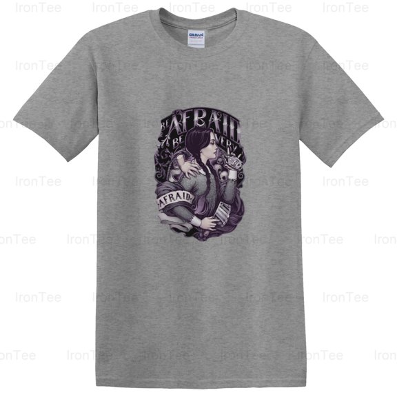 IronTee71 Be Very Afraid, The Fly Inspired, Jeff Goldblum, Horror Movie, Sci-Fi Quote T-Shirt, for Unisex, up to size 5XL.