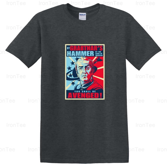 IronTee71 By Grabthar's Hammer, Galaxy Quest, Sci-Fi Comedy, Alan Rickman, Movie Quote T-Shirt, for Unisex, up to size 5XL.