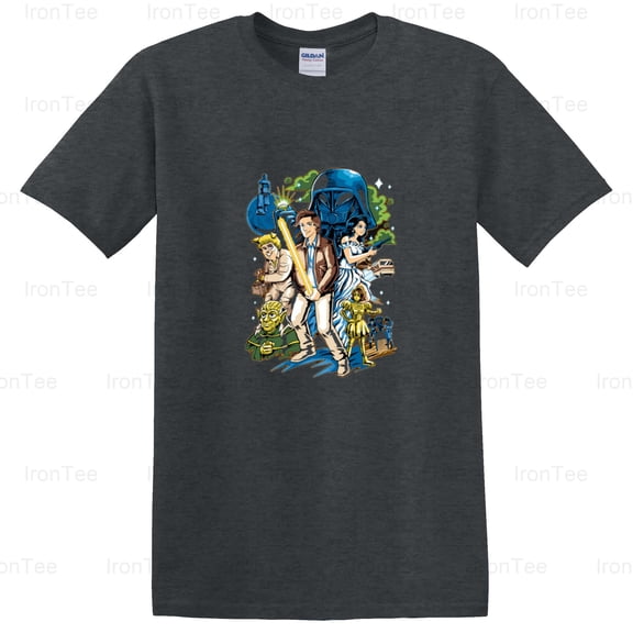 IronTee72 Crazy Space Odyssey, 2001 Parody, HAL 9000, Sci-Fi, Stanley Kubrick, Humor T-Shirt, for Unisex, up to size 5XL.