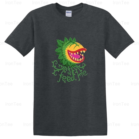 IronTee72 Feeeeeed Me, Little Shop of Horrors, Audrey II, Plant, Musical, Comedy, Horror T-Shirt, for Unisex, up to size 5XL.