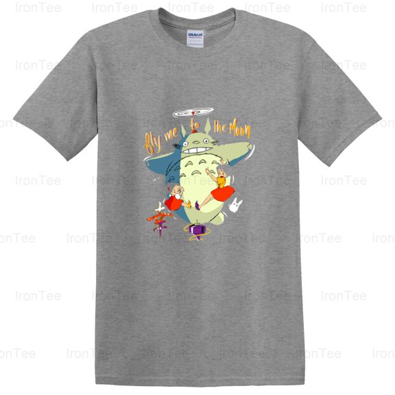 IronTee73 Fly Me To The Moon, Evangelion Inspired, Anime, Mecha, Sci-Fi, Song Parody T-Shirt, for Unisex, up to size 5XL.