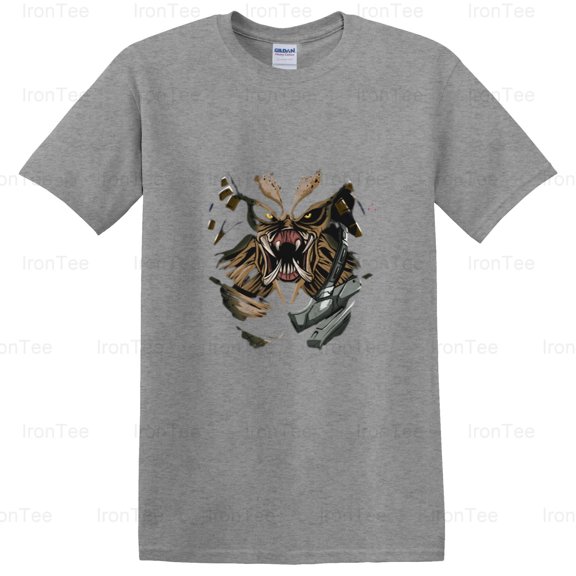 IronTee73 Hunter Of The Universe, Predator Inspired, Sci-Fi, Alien, Yautja, Jungle, Movie T-Shirt, for Unisex, up to size 5XL.
