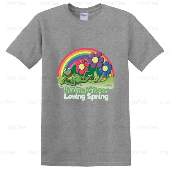 IronTee74 Living Green Loving Spring, Nature, Environment, Eco-Friendly, Season, Plants T-Shirt, for Unisex, up to size 5XL.
