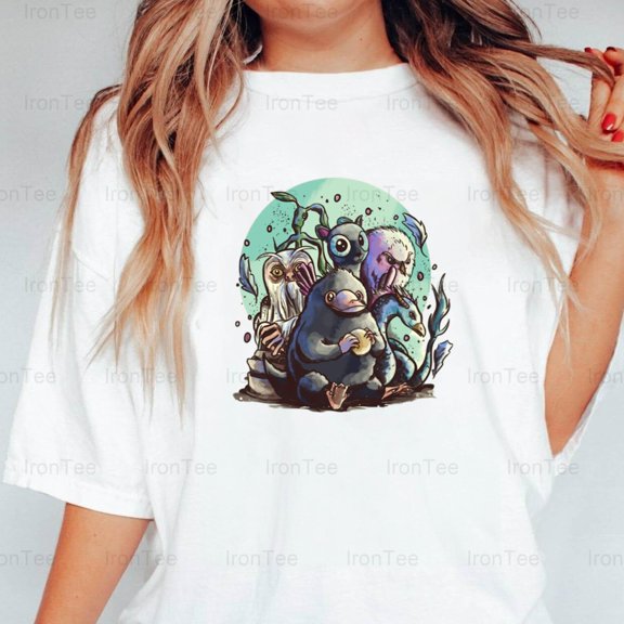 IronTee74 Magical Beasts, Fantastic Beasts, Harry Potter, Newt Scamander, Wizarding T-Shirt, for Unisex, up to size 5XL.