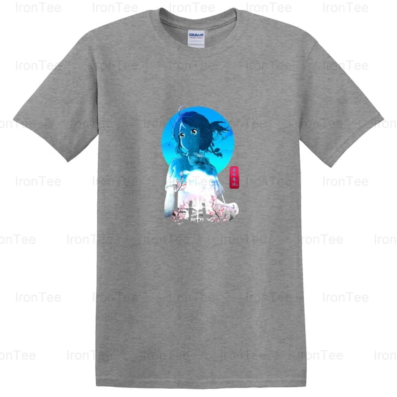 IronTee75 Mitsuha, Your Name, Anime, Body Swap, Romance, Japanese Film, Makoto Shinkai T-Shirt, for Unisex, up to size 5XL.