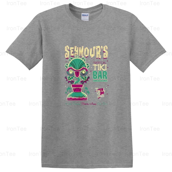 IronTee76 Seymour's Tropical Tiki Bar, Little Shop of Horrors, Audrey II, Plant, Comedy T-Shirt, for Unisex, up to size 5XL.
