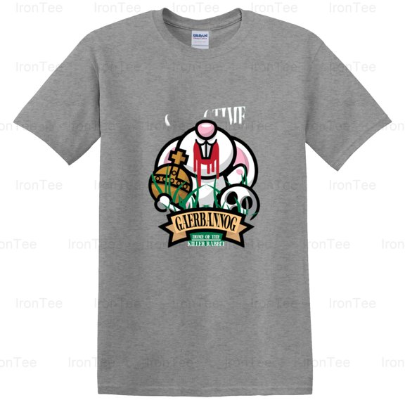 IronTee76 Spring Killer Rabbit, Monty Python and the Holy Grail, Comedy, Medieval, Bunny T-Shirt, for Unisex, up to size 5XL.