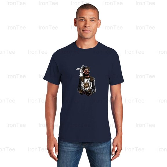 IronTee77 The Killing Rabbit, Monty Python and the Holy Grail, Comedy, Medieval, Bunny T-Shirt, for Unisex, up to size 5XL.