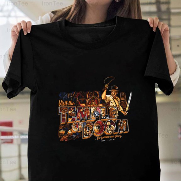 IronTee78 Visit Pankot Place, Indiana Jones and the Temple of Doom, Adventure, Movie T-Shirt, for Unisex, up to size 5XL.