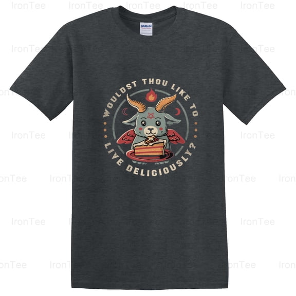 IronTee78 Wouldst Thou, The Witch, Black Phillip, Horror Movie, Goat, Temptation, Quote T-Shirt, for Unisex, up to size 5XL.