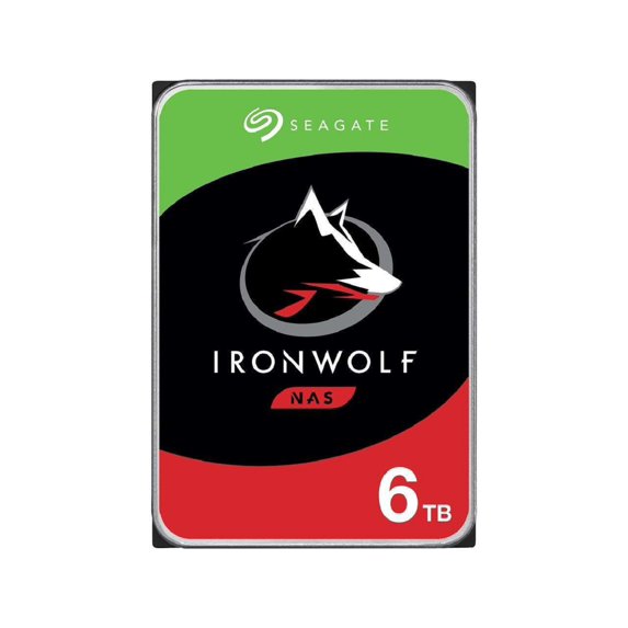 Seagate IronWolf 6TB NAS Internal Hard Drive HDD – CMR 3.5 Inch SATA 6Gb/s 5600 RPM 256MB Cache for RAID Network Attached Storage (ST6000VN001)