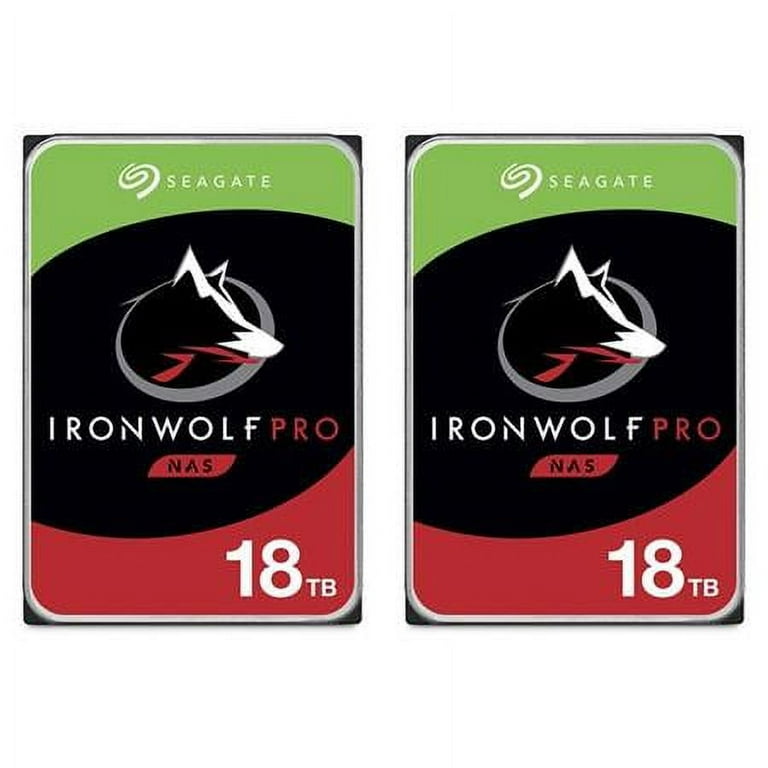 IronWolf Pro 18TB SATA III 3.5 Internal NAS Hard Drive, 7200 RPM