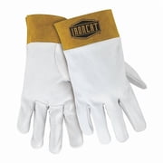 PIP Industries B1030784 Ironcat Premium Top Grain Kidskin TIG All Leather Welding Pearl Gloves, White - Medium