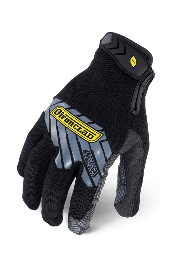 Command Touch Screen Grip Work Gloves; Black