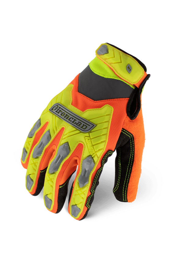 Command Touch Screen Impact Work Gloves; Hi-Viz