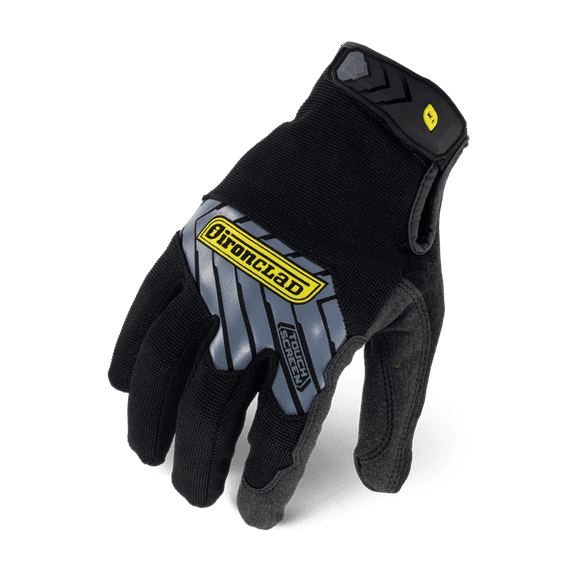 Ironclad Command Touch Screen Pro Reinforced Work Gloves; Black