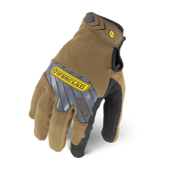 Ironclad Command Touch Screen Pro Work Gloves; Brown
