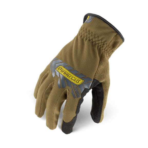 Ironclad Command Touch Screen Utility Work Gloves; Brown