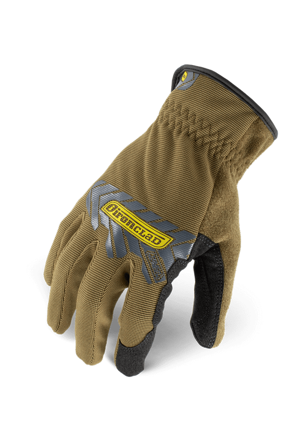 Command Touch Screen Utility Work Gloves; Brown