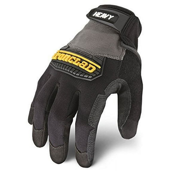 Ironclad Heavy Utility Work Gloves HUG, High Abrasion Resistance, Performance Fit, Durable, Machine Washable, Large