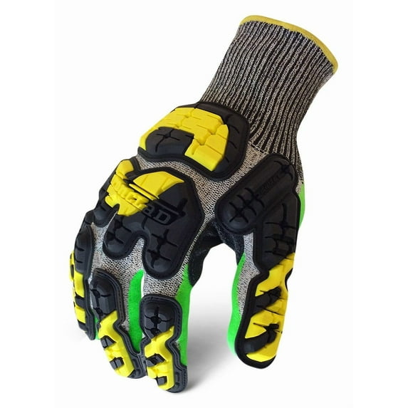Ironclad Impact Gloves, L, Foam Nitrile Palm, PR