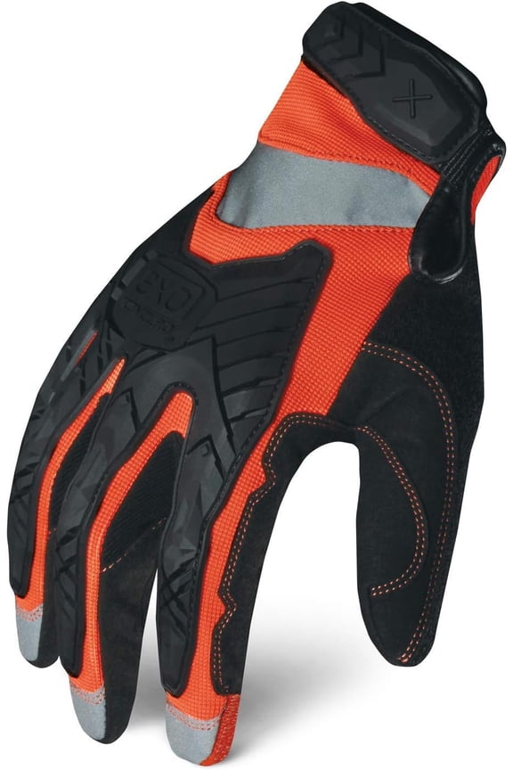 Mechanics EXO2-HZIO-04-L Synthetic Leather Work Gloves, Large