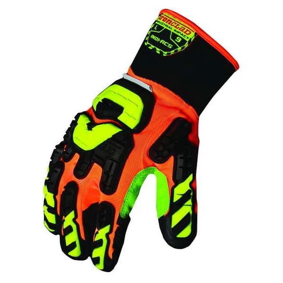 Ironclad Impact Resistant Gloves Orange/Black INDI-RC5-07-XXXL