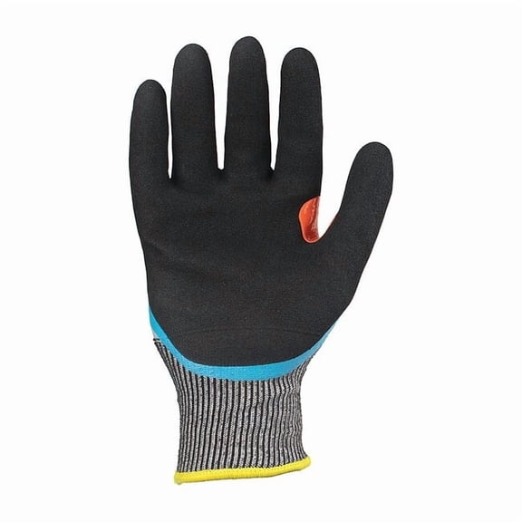 Coated Gloves, HPPE/Nitrile Palm, Acrylic Lining, Black/Blue, S ( 7 )