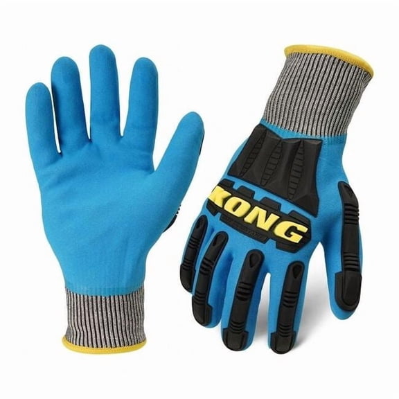 Ironclad Performance Wear Knit Work Glove,M,Blue,HPPE,PR KKC5BWP-03-M
