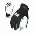 thumbnail image 1 of EXO Pro Leather Mechanics Gloves, Single Layer, Neoprene, Full Finger, Black/White, L (9), 1 Pair, 1 of 3
