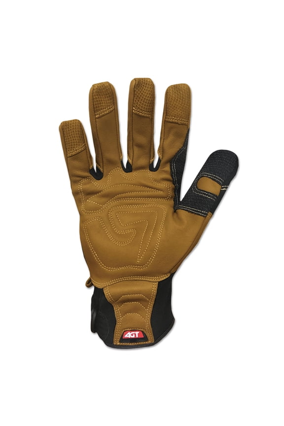 Ranchworx Leather Gloves, Black/Tan, X-Large -IRNRWG205XL